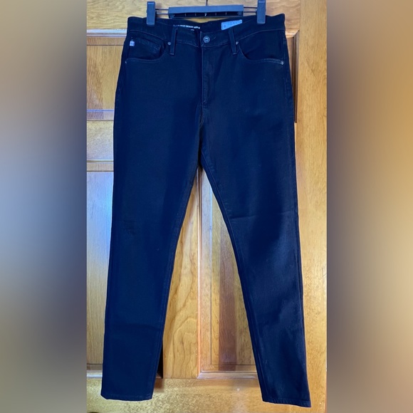 AG The Farrah High Rise Black Skinny Jeans, Size 29 - Picture 10 of 12
